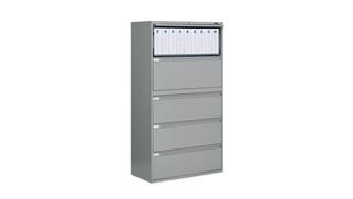 File Cabinets Lateral Global 36" W Five Drawer Lateral File
