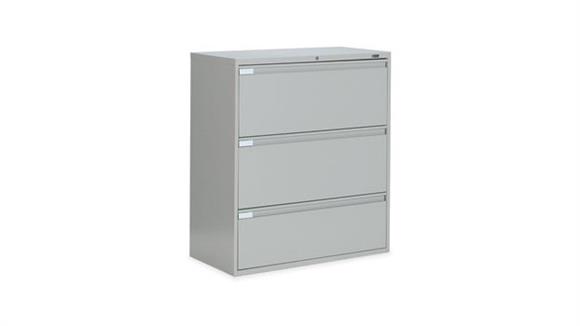 36in W Three Drawer Lateral File