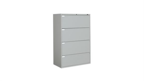 36in W Four Drawer Lateral File