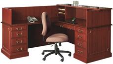 Reception Desks High Point Furniture Traditional L Shaped Reception Desk