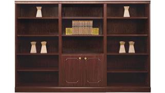 Bookcases High Point Furniture Traditional Style Triple Wide Bookcase