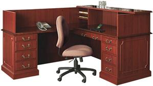 Reception Desks High Point Furniture Traditional L Shaped Reception Desk