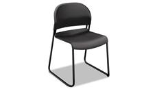 Side & Guest Chairs HON Charcoal with Black Finish Legs Guest Chairs - 4/Pk