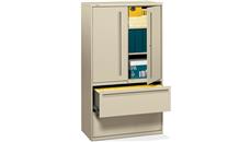 File Cabinets Lateral HON 36" W 2 Drawer Lateral File with Binder Storage