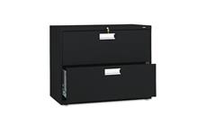 File Cabinets Lateral HON 36in W x 19-1/4in D Two-Drawer Lateral File