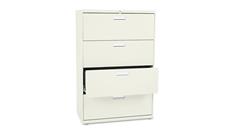 File Cabinets Lateral HON 36in W x 19-1/4in D Four-Drawer Lateral File