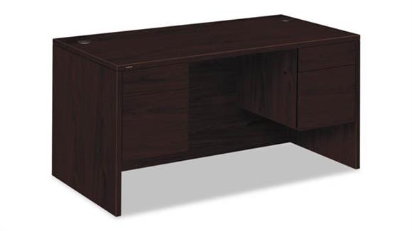 Executive Desks HON 60" W x 30" D x 29-1/2"H, 3/4-Height Double Pedestal Desk