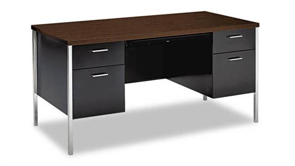 Executive Desks HON 60" W x 30" D x 29-1/2"H Double Pedestal Desk