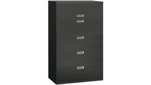 File Cabinets Lateral HON 42" W 5 Drawer Lateral File