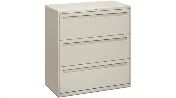File Cabinets HON 36inW 3 Drawer Lateral File