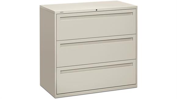 File Cabinets HON 36" W 3 Drawer Lateral File