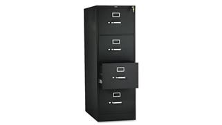 File Cabinets Vertical HON 26-1/2" D Four-Drawer, Full-Suspension Legal File