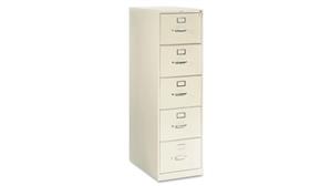 File Cabinets Vertical HON 26-1/2in D Five-Drawer, Full-Suspension Legal File