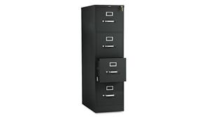 File Cabinets Vertical HON 52in H x 25in D Four-Drawer Full-Suspension Letter File
