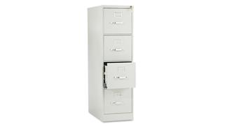 File Cabinets Vertical HON 52"H x 25" D Four-Drawer Full-Suspension Letter File