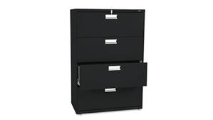 File Cabinets Lateral HON 36in W x 19-1/4in D Four-Drawer Lateral File