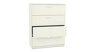 File Cabinets Lateral HON 42in W x 19-1/4in D Four-Drawer Lateral File