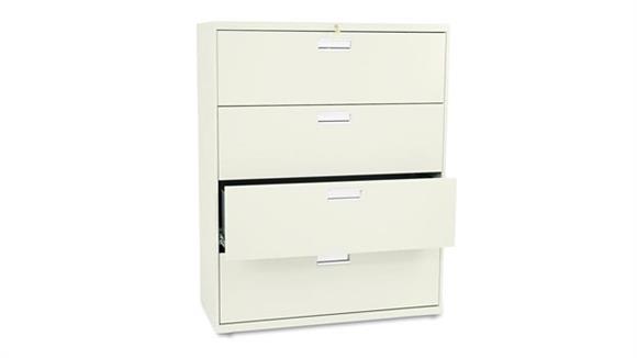 File Cabinets Lateral HON 42" W x 19-1/4" D Four-Drawer Lateral File