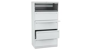File Cabinets Lateral HON 36in W 5 Drawer Lateral File