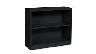 Bookcases HON 34-1/2" W x 12-5/8" D x 29"H Two-Shelf Metal Bookcase