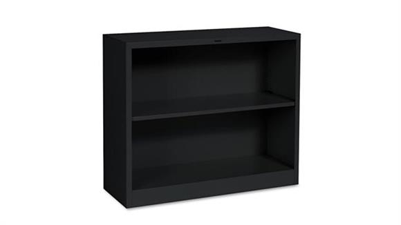 Bookcases HON 34-1/2" W x 12-5/8" D x 29"H Two-Shelf Metal Bookcase