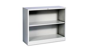 Bookcases HON 34-1/2in W x 12-5/8in D x 29in H Two-Shelf Metal Bookcase