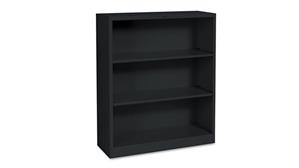 Bookcases HON 34-1/2in W x 12-5/8in D x 41in H Three-Shelf Metal Bookcase