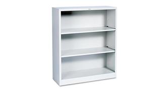 Bookcases HON 34-1/2" W x 12-5/8" D x 41"H Three-Shelf Metal Bookcase