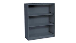 Bookcases HON 34-1/2in W x 12-5/8in D x 41in H Three-Shelf Metal Bookcase