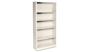 Bookcases HON 34-1/2" W x 12-5/8" D x 72"H  Five-Shelf Metal Bookcase