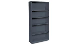 Bookcases HON 34-1/2" W x 12-5/8" D x 72"H Five-Shelf Metal Bookcase