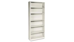 Bookcases HON 34-1/2in W x 12-5/8in D x 81-1/8in H  Six-Shelf Metal Bookcase