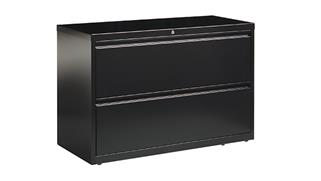 File Cabinets Lateral Hirsh Industries 42in W Two Drawer Lateral File