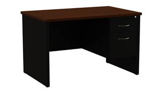 Steel & Metal Desks Hirsh Industries 30"x 48"  Single Pedestal Desk