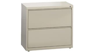 File Cabinets Lateral Hirsh Industries 30"W Two Drawer Lateral File