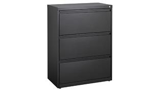 File Cabinets Lateral Hirsh Industries 30"W Three Drawer Lateral File