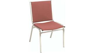 Stacking Chairs KFI Seating Armless Fabric Stack Chair with Chrome Frame