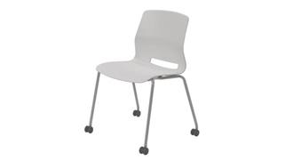 Stacking Chairs KFI Seating Armless Stack Chair with Casters