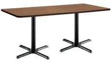 Cafeteria Tables KFI Seating 6ft W x 30in D x 36in H Breakroom Table, X-Base