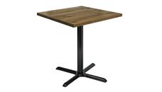 Cafeteria Tables KFI Seating 36"H x 30" Square Vintage Wood Counter Table