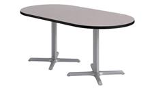 Pub & Bistro Tables KFI Seating 36in x 72in Racetrack Pedestal Table