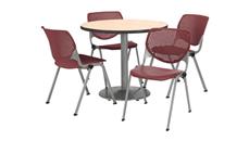 Cafeteria Tables KFI Seating Cafeteria Table with 4 Chairs