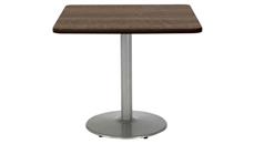 Cafeteria Tables KFI Seating 36" H x 36" W x 36" D Square Breakroom Table, Round Base