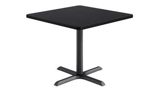 Pub & Bistro Tables KFI Seating 36in Square Pedestal Table