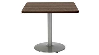 Cafeteria Tables KFI Seating 36in H x 42in W x 42in D Square Breakroom Table, Round Base