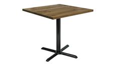 Cafeteria Tables KFI Seating 42" Square Vintage Wood Counter Table
