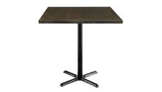 Cafeteria Tables KFI Seating 42" Square Vintage Wood Bistro Table