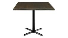 Cafeteria Tables KFI Seating 42" Square Vintage Wood Top Table