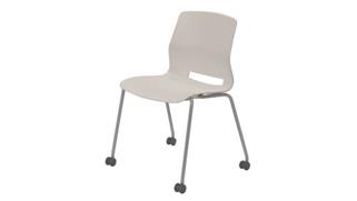 Stacking Chairs KFI Seating Armless Stack Chair with Casters