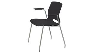 Stacking Chairs KFI Seating 4-Leg Office Stack Chair with Arms